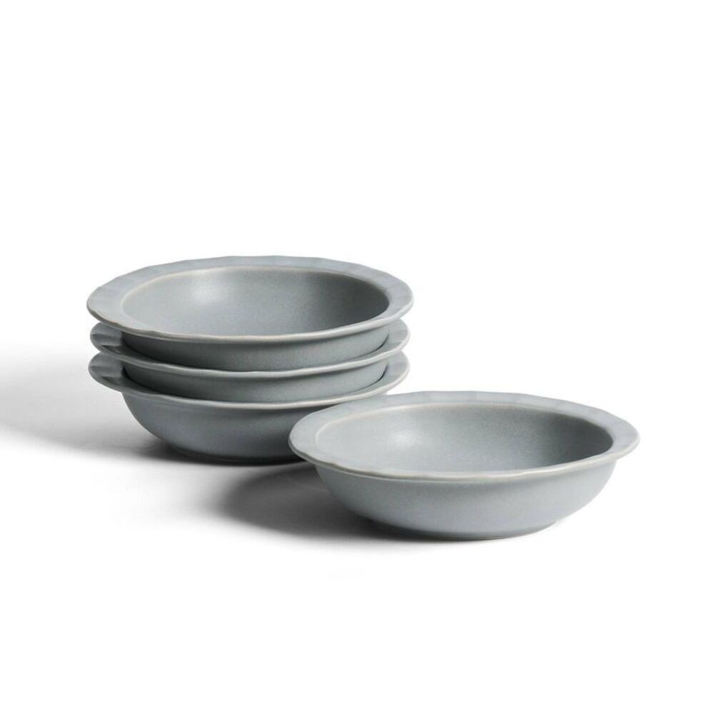 Open Box - Stone Lain -  Set of 4 Oasis Stoneware Pasta Bowls Li Blue